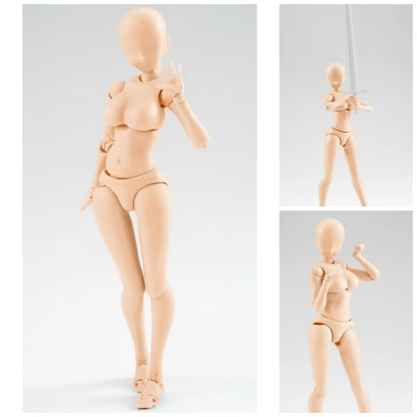 MUJER COLOR NARANJA PALIDO FIGURA 13.5 CM BODY CHAN YABUKI KENTARO SH FIGUARTS