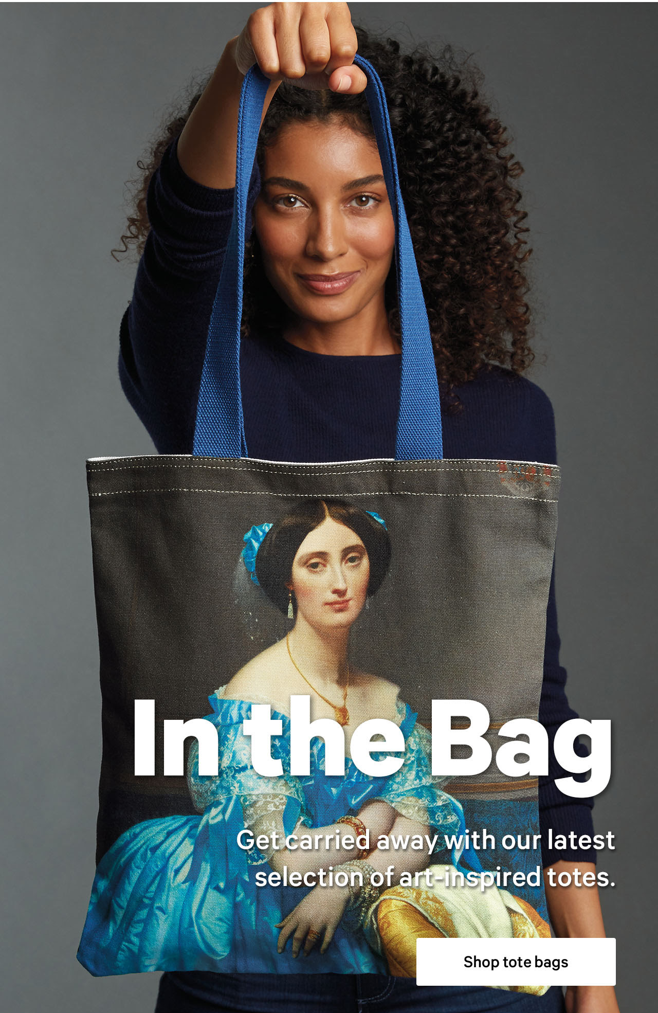 In the Bag | Get carried away with our latest selection of art-inspired totes.| Shop tote bags