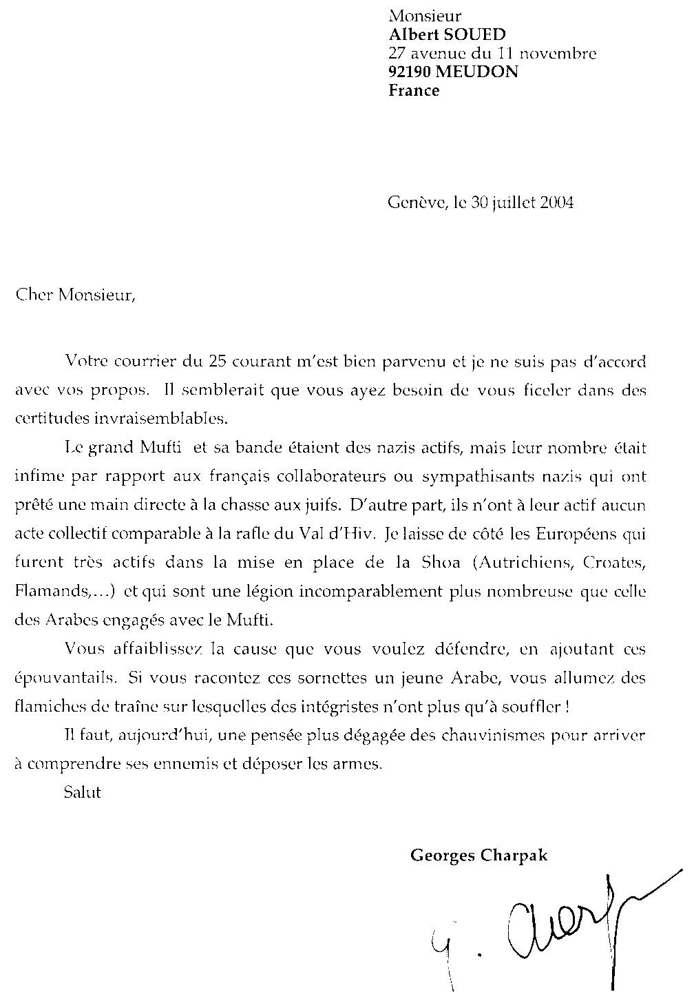 lettre ouverte exemples