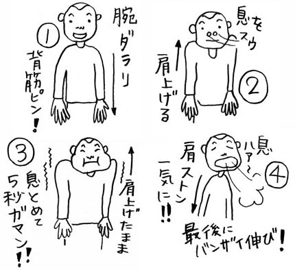 動物画像無料 元の肩こり 体操 イラスト