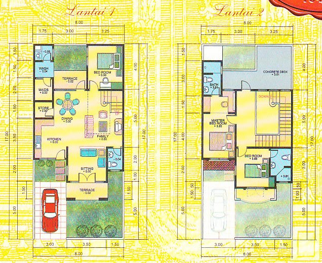 Desain Rumah 2 Lantai Ukuran 6x7 Gontoh