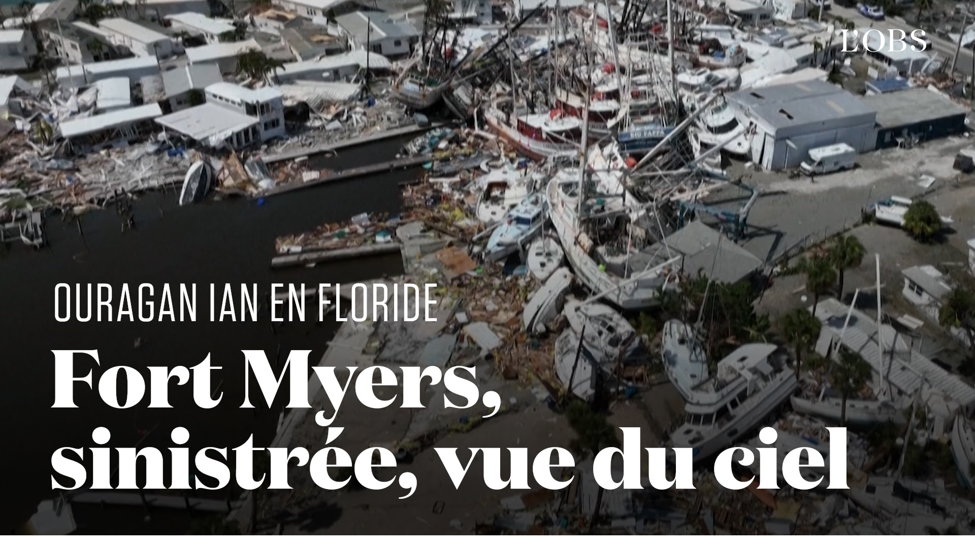 La ville de Fort Myers renversée comme un château de cartes après l'ouragan Ian en Floride