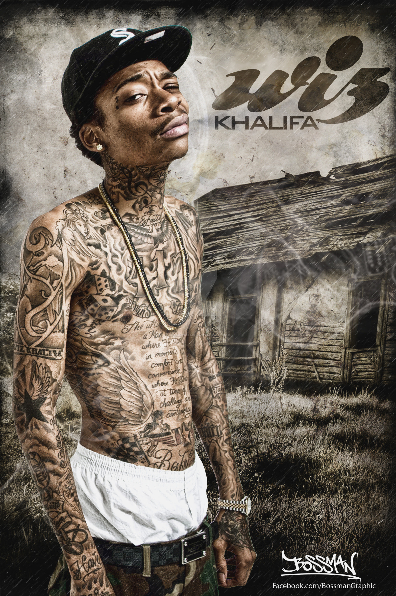 有名な Wiz Khalifa Snoop Dogg Poster ガサタメガ