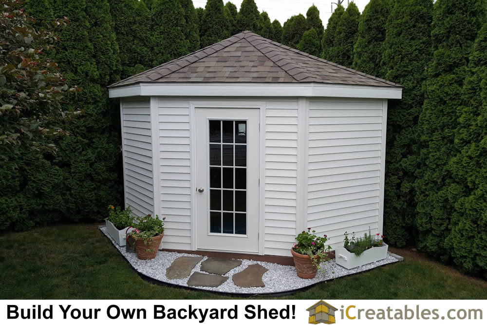 Backyard Corner Shed - House Backyards