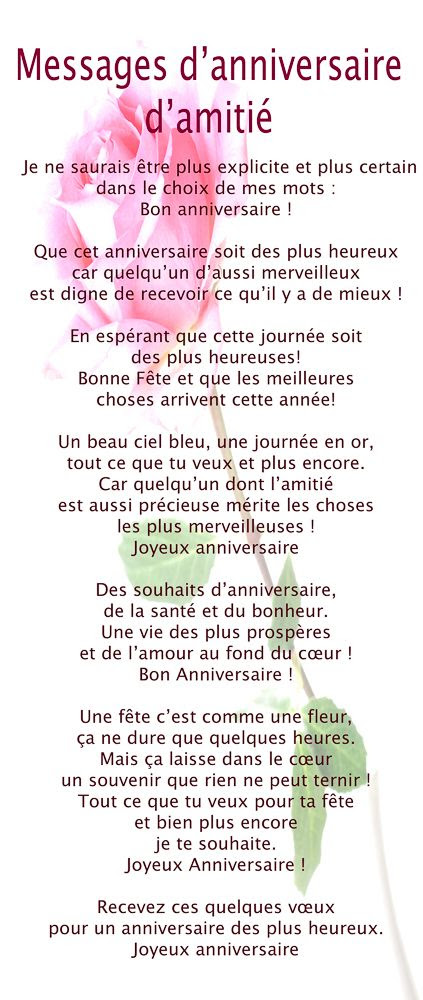 Texte Anniversaire Meilleure Amie Humour Sheba
