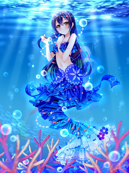 動物画像無料 トップ100 海 少女 イラスト