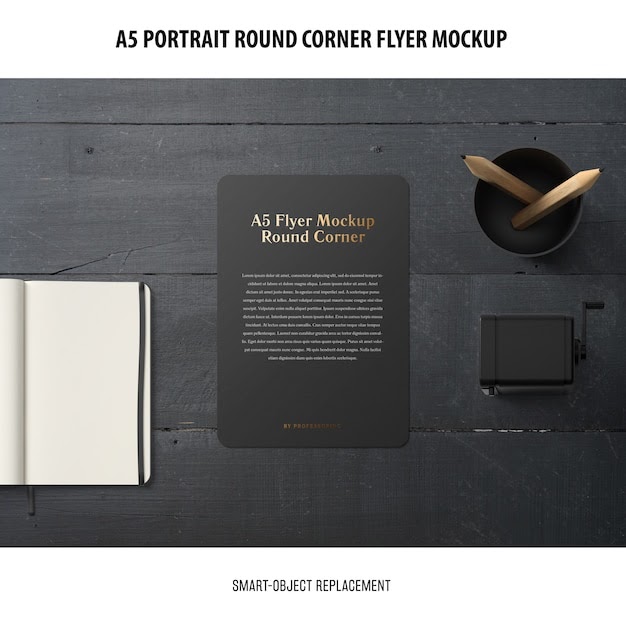 Download A5 Flyer Mockup Psd - Free Layered SVG Files - Collection of exclusive PSD mockups free for ...