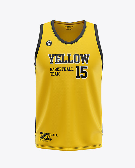 Download Mens U-Neck Basketball Jersey Mockup Front View (PSD ...