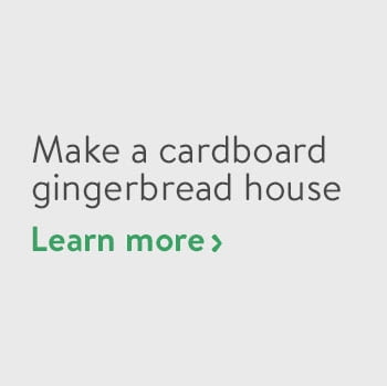 Make a cardboard gingerbread house
