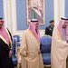 From left, the new Saudi crown prince, Mohammed bin Nayef, with Prince Muqrin bin Abdulaziz and King Salman in January.