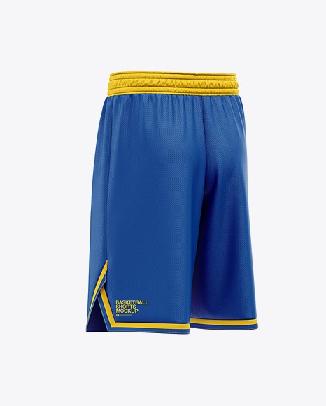 Download Free Men's Basketball Shorts Mockup - Back Half Side View ...