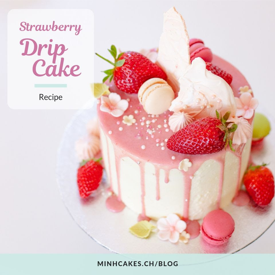 Hersheys hugs amp kisses valentines cake. Strawberry Drip Cake With Cream Cheese Filling Recipe Minh Cakes