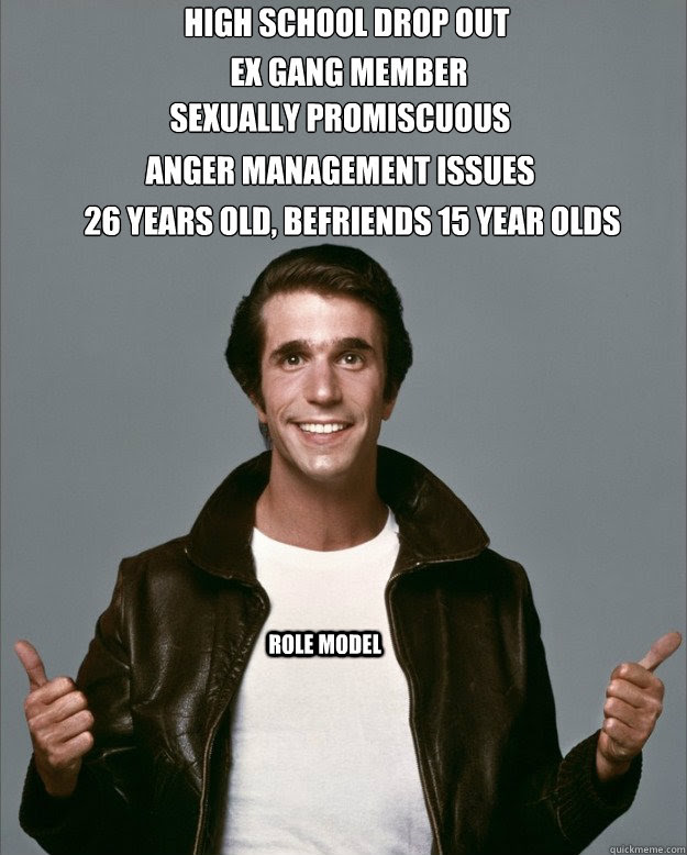 Image result for images of a crazy fonzie