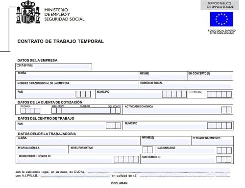 Carta Baja Voluntaria Contrato Fijo Discontinuo - About 