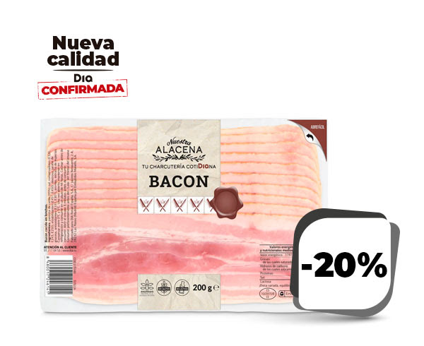 Bacon en lonchas, Dia Nuestra Alacena 200g
