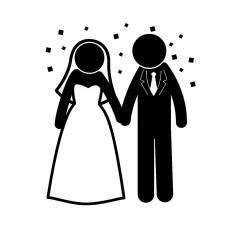 無料ダウンロード 結婚式 イラスト 白黒 結婚式 招待状 イラスト 白黒