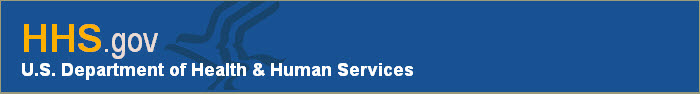 Banner: HHS Logo, www.hhs.gov