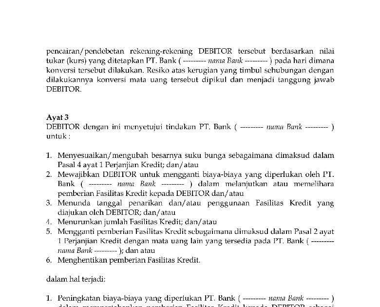 Surat Perjanjian Perkongsian Perniagaan  Contoh surat perjanjian