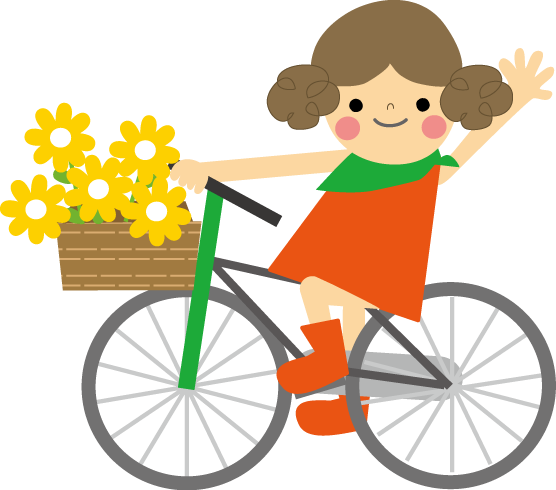 無料イラスト画像 新着子ども かわいい 自転車 イラスト