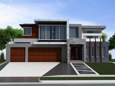  perpaduan  warna cat  rumah  minimalis  modern 