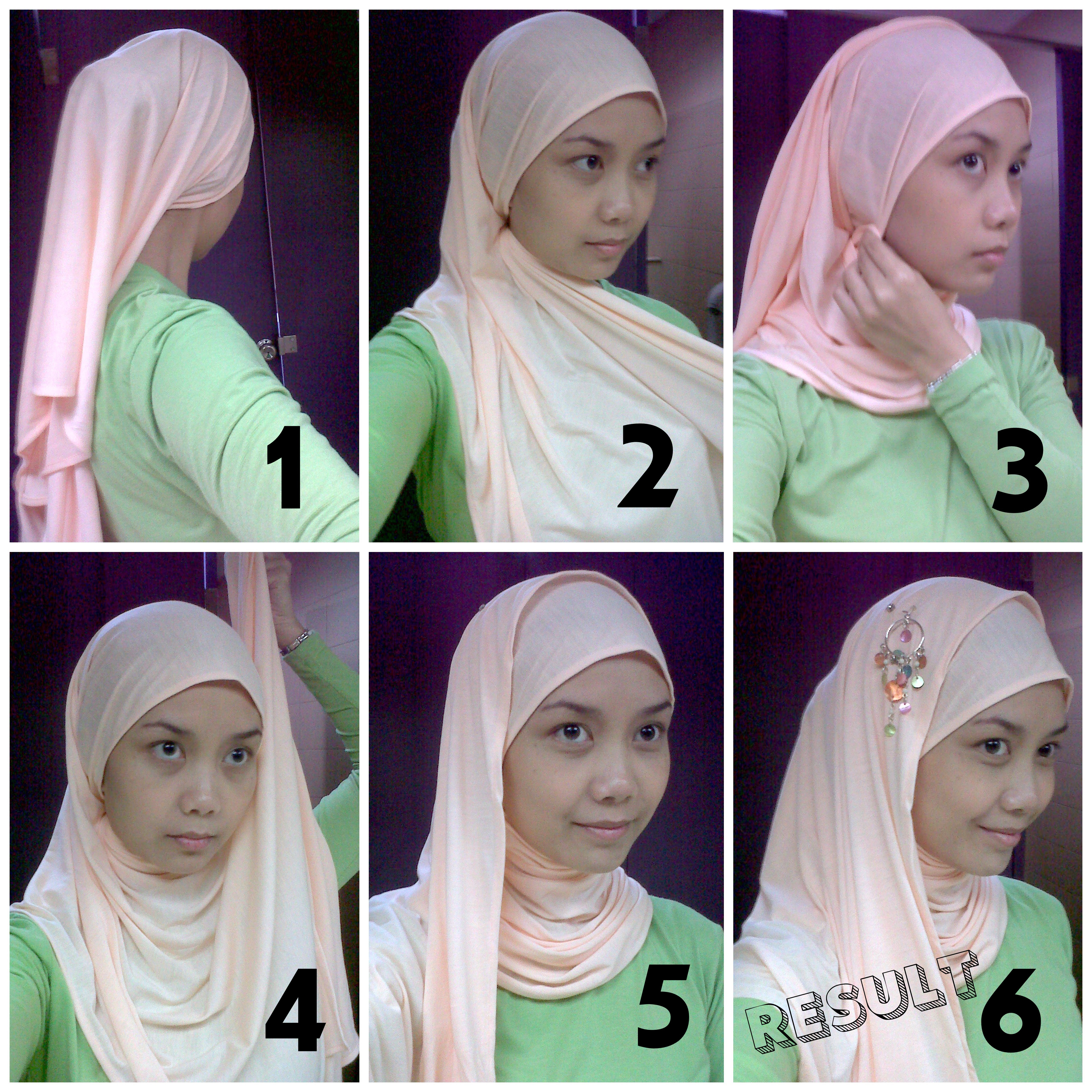 23 Gambar Lengkap Tutorial Hijab Indonesia Segi Empat Pendek Paling Update