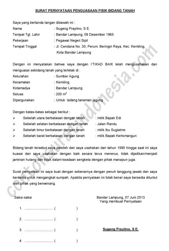 Contoh Surat Kuasa Cerai Di Pengadilan Negeri - Job Seeker