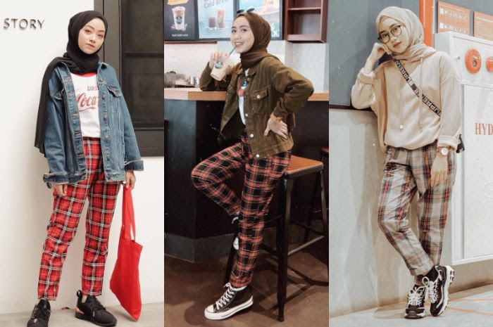 Baju Putih  Celana  Hitam  Cocok Dengan Jilbab Warna Apa