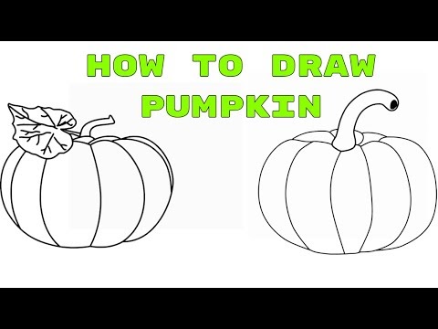 How to Draw Pumpkin for Kids | Pumpkin Drawing Tutorial | Drawing Tutori...