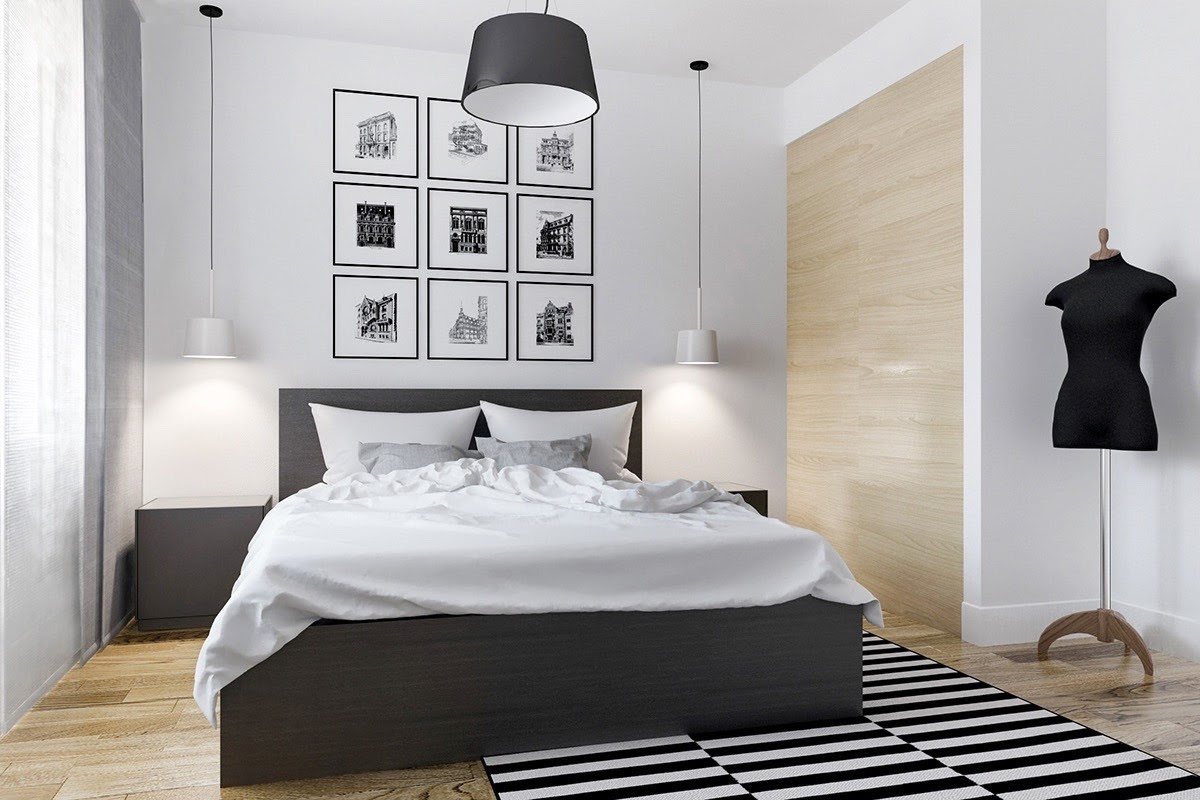 A true statement piece that will demand attention in any setting. 40 Beautiful Black White Bedroom Designs