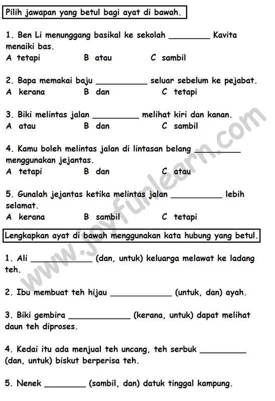 Soalan Objektif Bahasa Melayu Tahun 5 - Galau ID