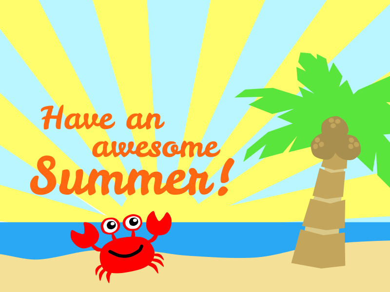 We wish you the happiest and healthiest of summers! Enjoy Your Summer Holidays Clip Art Library