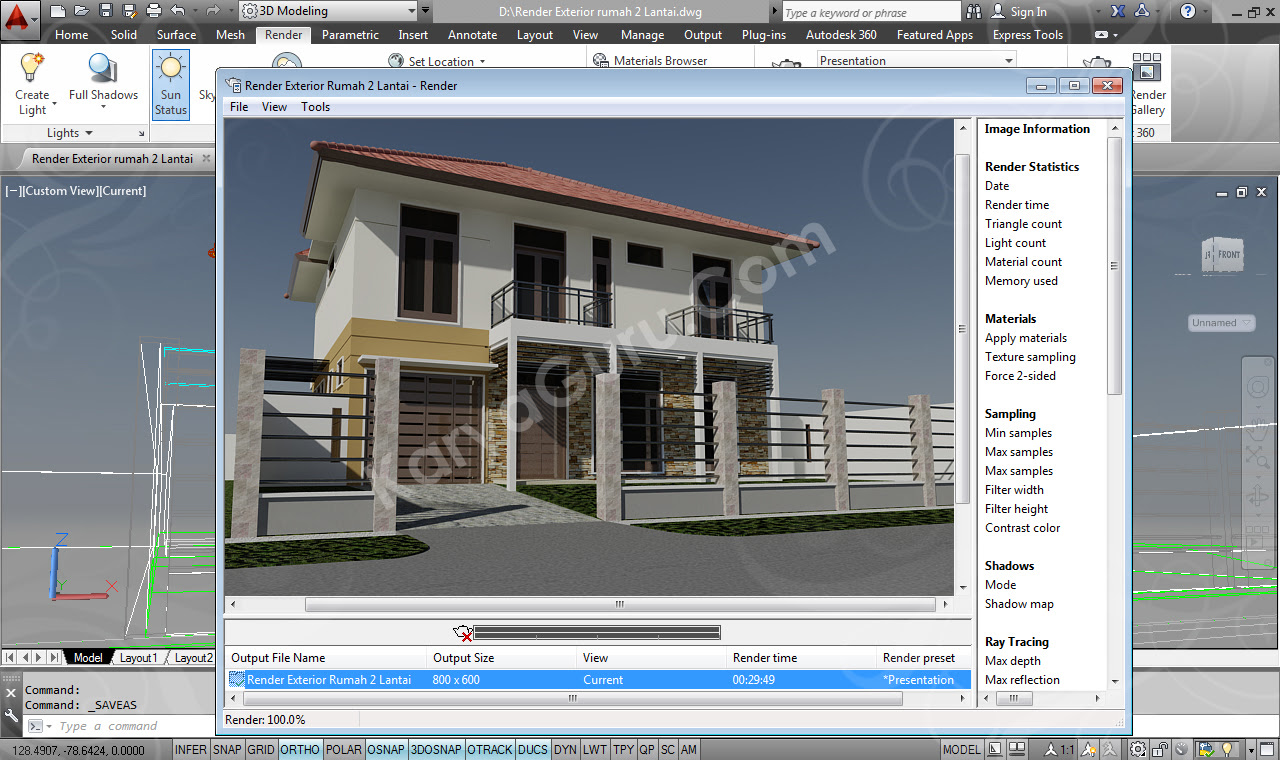 Kumpulan Desain Rumah Minimalis Dengan Autocad 3d Kumpulan Desain