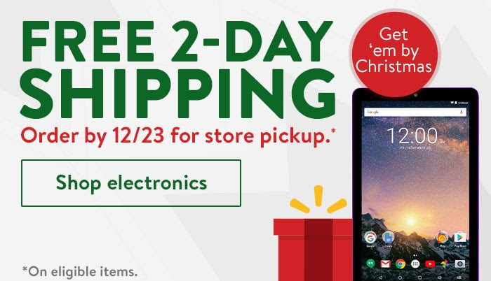 Get Free 2-Day Shipping on select electronics items 