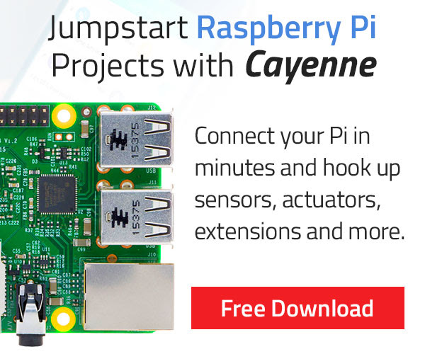 Jumpstart Raspberry Pi projects with Cayenne