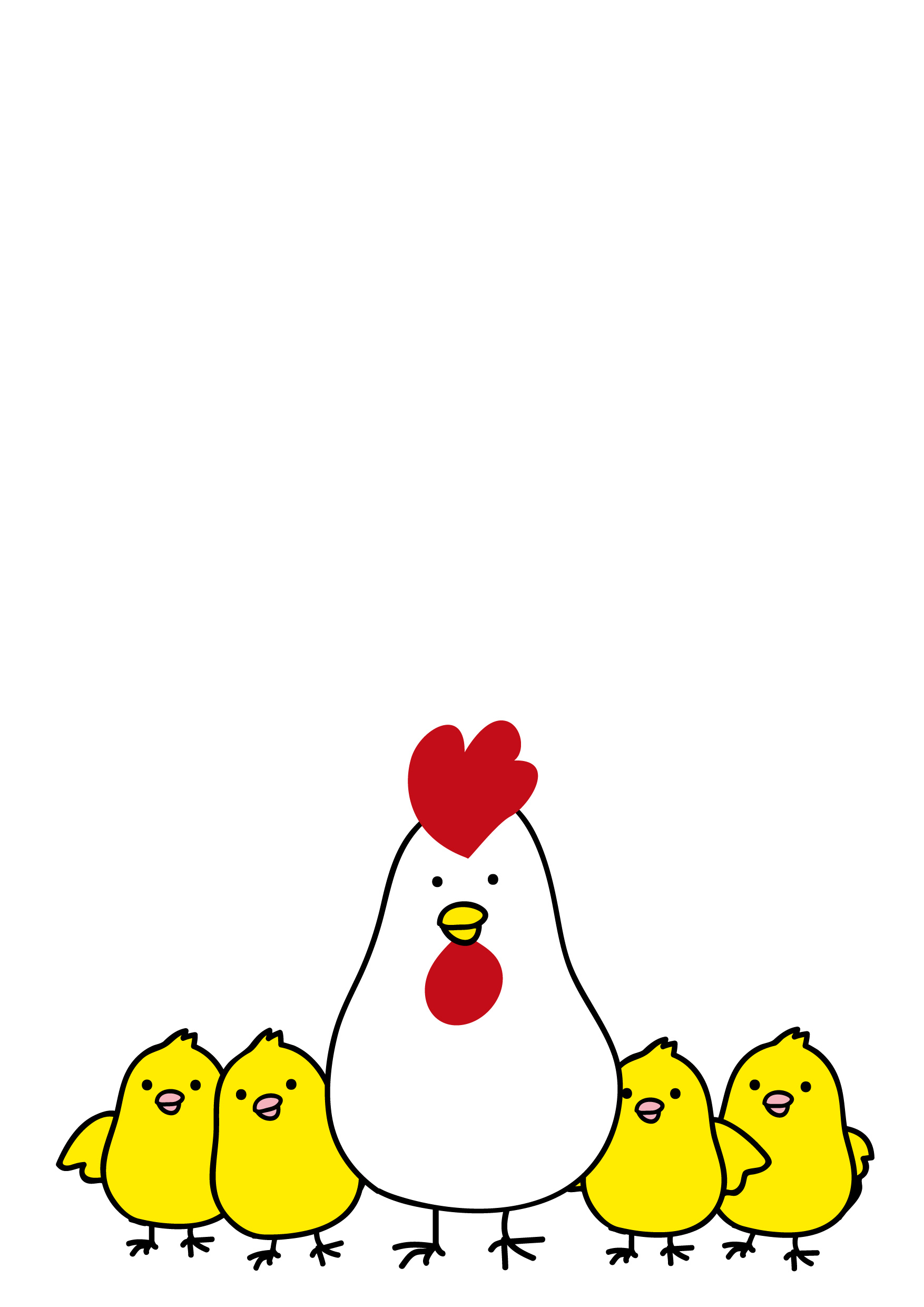 美しい花の画像 無料印刷可能にわとり かわいい ひよこ イラスト