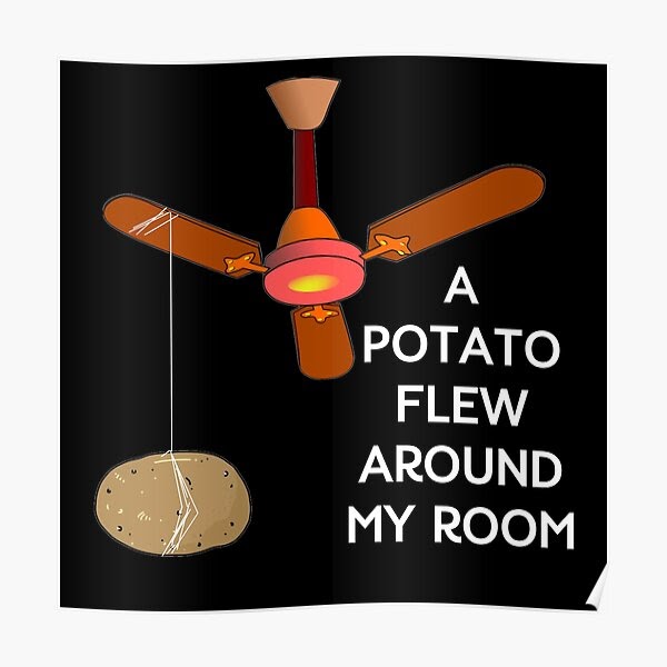 A Potato Flew Around My Room : Potato. | Teespring : This ...