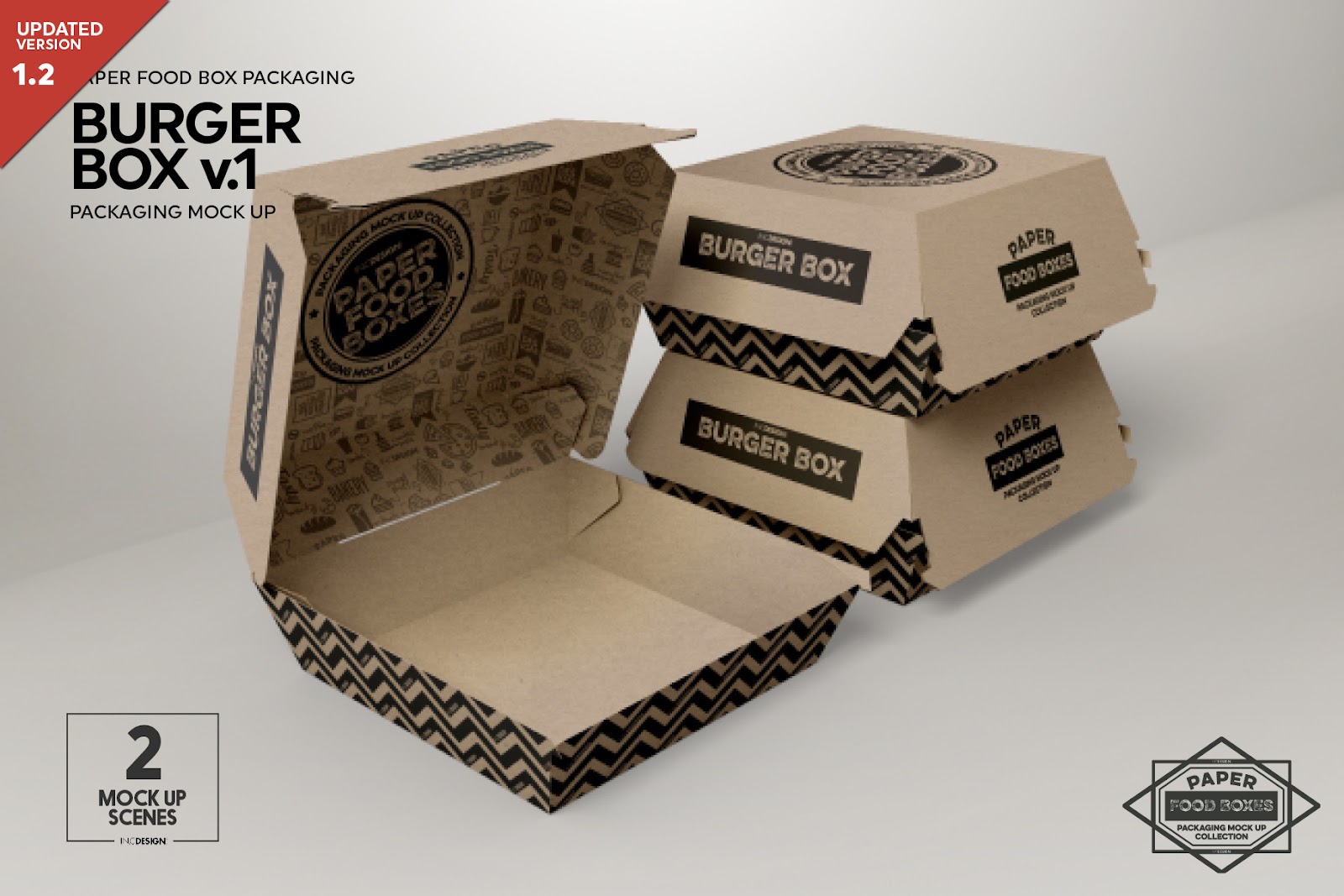 Download PSD Mockups Burger Box Mockup PNG - All free Mockups ...
