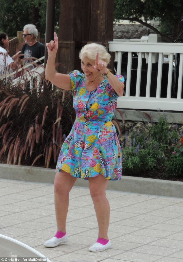 'Every night is Saturday night': Claire Tucci shows off her moves in The Villages - the world's largest retirement community with 10 women to every man. Colourful dancing is the tamest of the behaviour that goes on