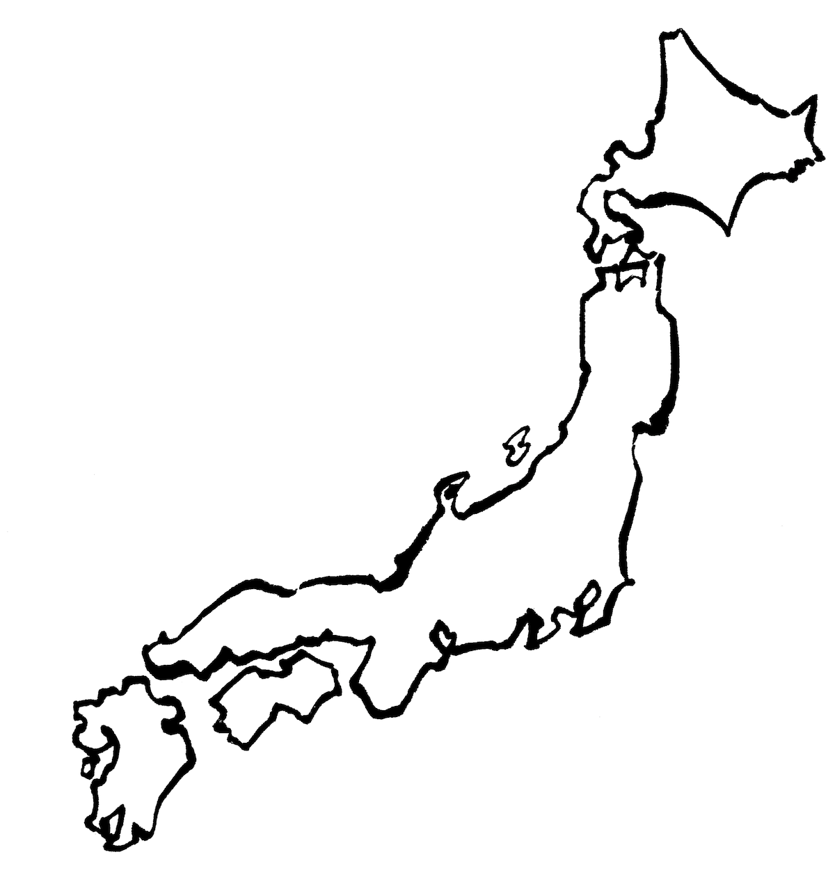 Kasword 日本地図 地図 イラスト