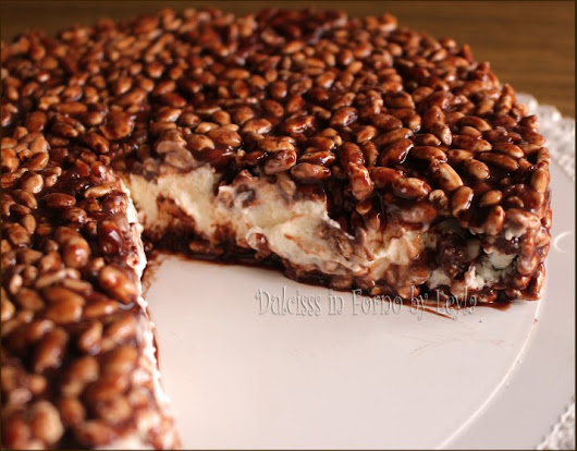 Cheesecake con riso soffiato mascarpone e nutella