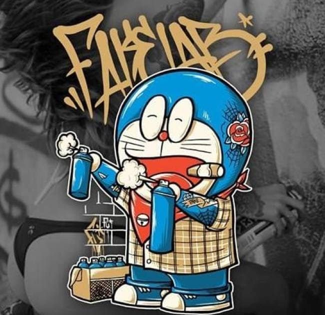 Graffiti Doraemon Keren