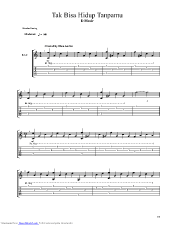 Ketika menggunakan input numerik dalam penyeleseian secara simbolik, mathcad tidak menaksir angka dalam desimal tapi menggunakan. Tak Bisa Hidup Tanpamu Guitar Pro Tab By D Masiv Musicnoteslib Com