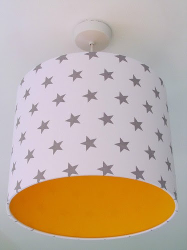 Nursery ceiling light shade image and description. Lampenschirme White Silver Star Yellow Lining Ceiling Light Shade Lampshade Baby Nursery Mobel Wohnen Blowmind Com Br