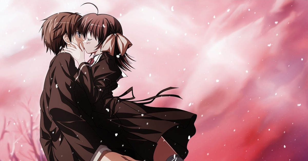  Gambar  Anime Couple Kiss  Animated Gif Animegif77