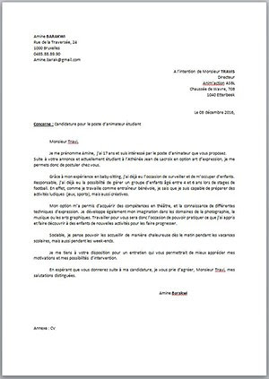 Lettre De Motivation Contrat etudiant Kiabi - n Carta De