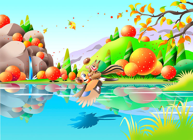 イラスト集 これまでで最高の紅葉 山 イラスト