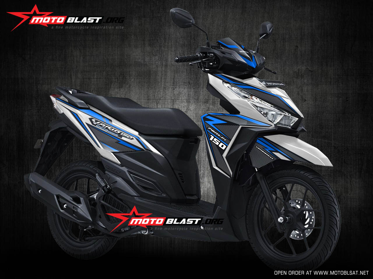 Modifikasi Vario 150 Biru Galeri Motor Vario