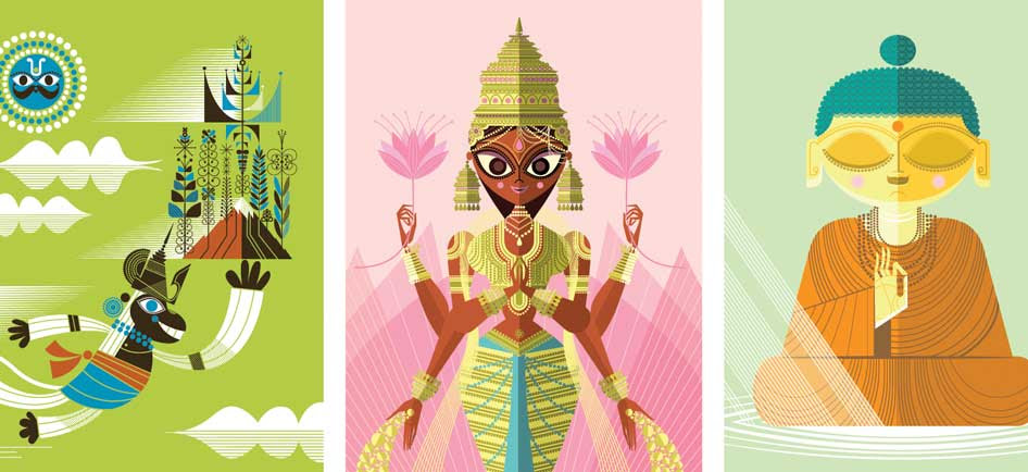 Buy poster, prints & canvas art online! The Big Poster Book Of Hindu Deities Gheehappy