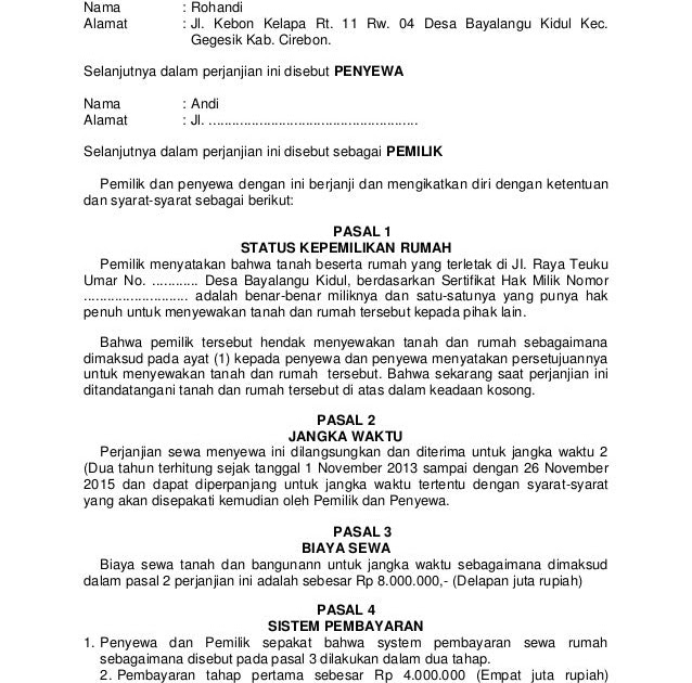 Contoh Surat Kontrak Kerja Malaysia - Nice Contoh Surat ...
