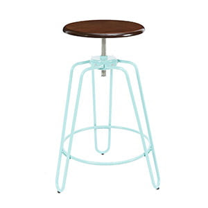 Painted base adjustable stool